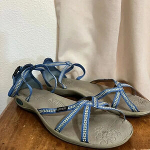 Keen Womens La Paz Thong Vegan Ankle Strappy Sport Sandal Blue Water Sz US 9 10‎